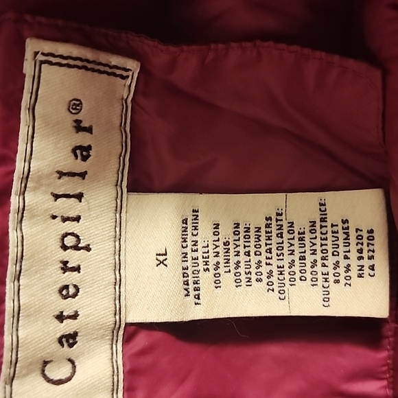 🔴 🔚🔜 SALE CAT ⚠️ Down Ultralight  CATAPILLAR Jacket - Picture 7 of 14